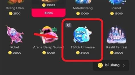 Harga Gift Tiktok Universe, Gift Termahal di Tiktok