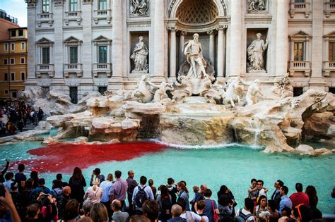 Why Did the Trevi Fountain Turn Red? | Vogue