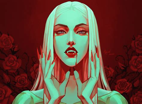 Carmilla, Maksymilian Rogaliński | Vampire art, Vampire drawings, Character art