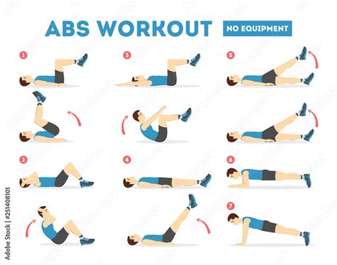 Printable Abdominal Workout Poster