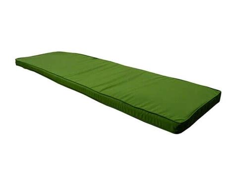 Green Garden Bench Cushion 1.8m | Sloane & Sons