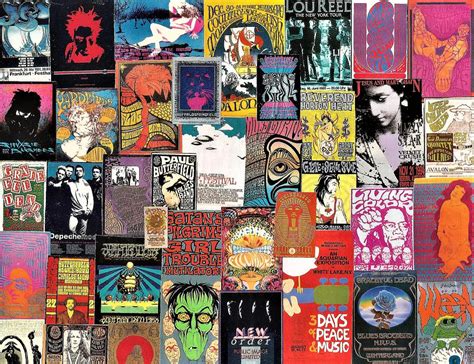 Classic Rock Poster Collage 2 Digital Art by Doug Siegel - Fine Art America