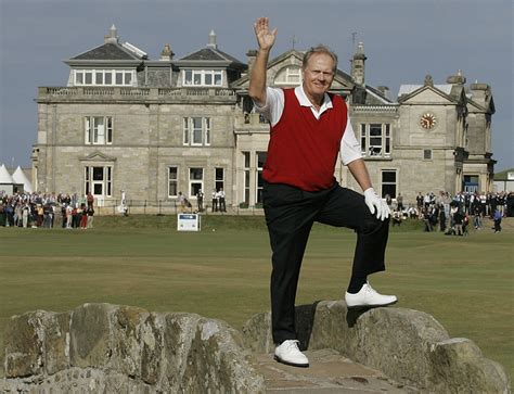 Jack Nicklaus St. Andrews Bridge OTH Vintage 16X20 Color Golf Memorabilia Photo - Photos