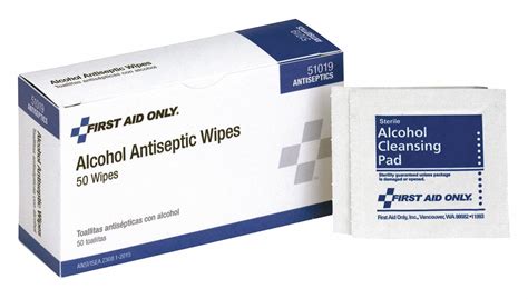 Wipes, Isopropyl Alcohol, Topical Antiseptic Wipes - 463L70|51019 - Grainger