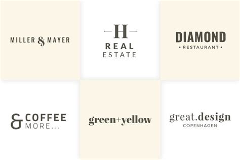 30 Minimal Typography Logo Templates #Minimal#Typography#Templates#Logo Design Agency, Logo ...