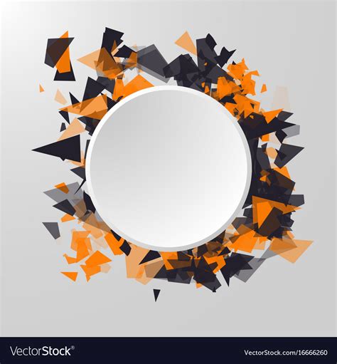 Abstract circle banner advertisement panel Vector Image