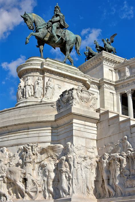 Equestrian Statue at Altare della Patria, in Rome, Italy - Encircle Photos