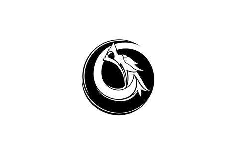 Black and White Dragon Logo Circular Graphic by Looppoes · Creative Fabrica