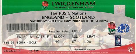 England rugby tickets - 6 Nations and Autumn Internationals