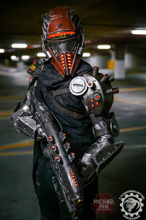 The TR3-22 Security unit - LED Cyberpunk Cosplay by TwoHornsUnited on ...