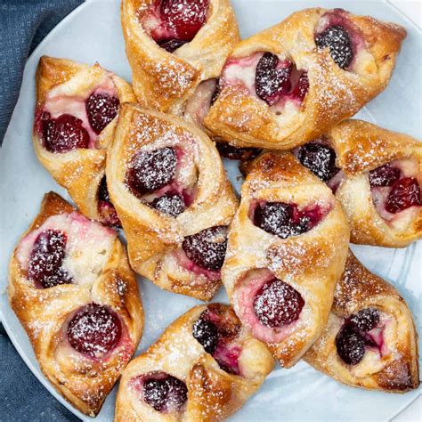 Cherry Danish with Puff Pastry - Vanilla Bean Cuisine recipes