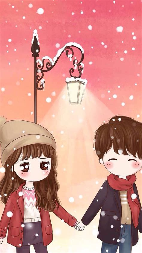 Korean Couple Cartoon Wallpapers on WallpaperDog