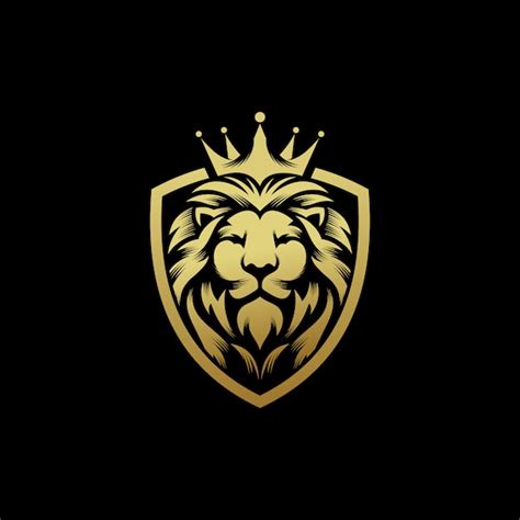 Premium Vector | Lion king logo design vector template