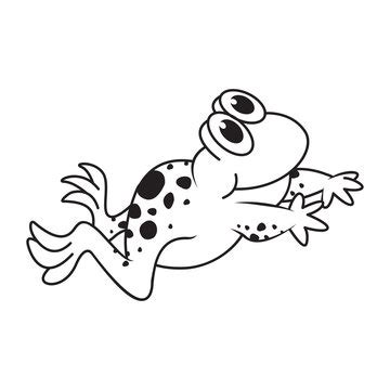 Jumping Frog Outline