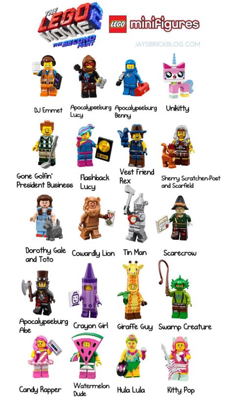 Introducing all 20 characters from The LEGO Movie 2 minifigures series - coming February 2019 ...