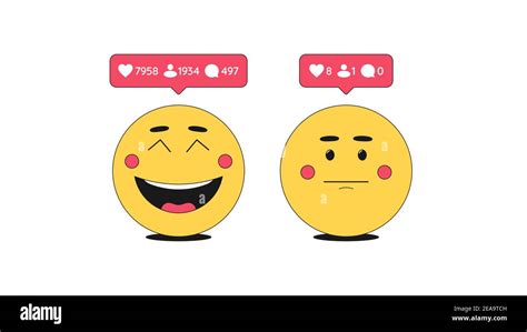 Cheerful and frustrated Emoji for account promotion in social networks ...