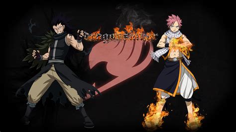 Fairy Tail Natsu and Gajeel Wallpaper by Bixes on DeviantArt