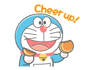 Doraemon's Animated Crayon Stickers | Line Sticker | Doraemon, Mèo ú, Mèo