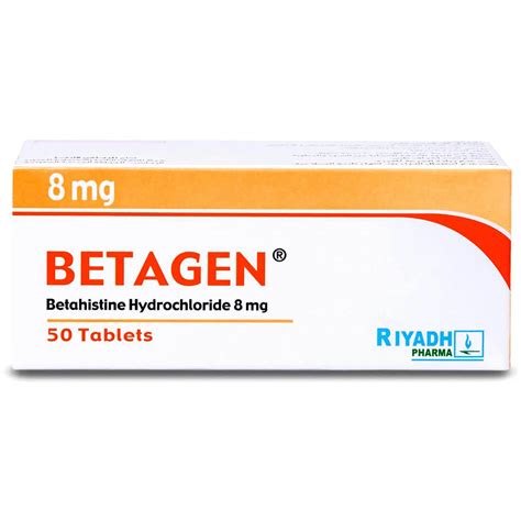 Betagen 8 mg Tablet 50pcs