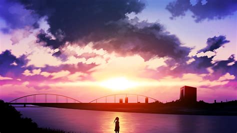 🔥 Free Download Anime Sunset River Sky Clouds Wallpaper Hd Desktop by @wendym35 | WallpaperSafari