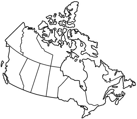 Canada Map Provinces And Territories