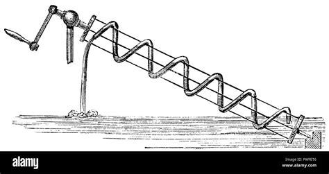 Archimedean screw with tube Stock Photo - Alamy