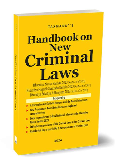 Handbook on New Criminal Laws by Taxmann's Editorial Board | Taxmann Books