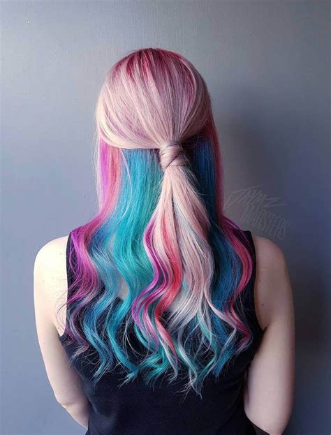 35 Cotton Candy Hair Styles That Look So Good You'll Want To Taste Them