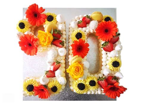 Colourful Number Cake - Eve's cakes