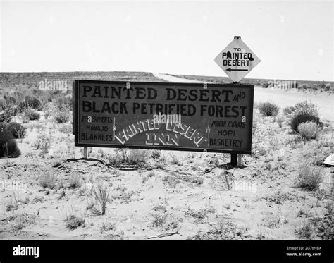 Painted Desert Inn Sign, Arizona, ca 1903 Stock Photo - Alamy