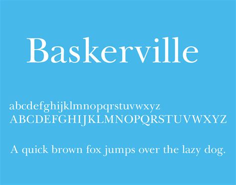 Baskerville Font Free Download - Free Fonts