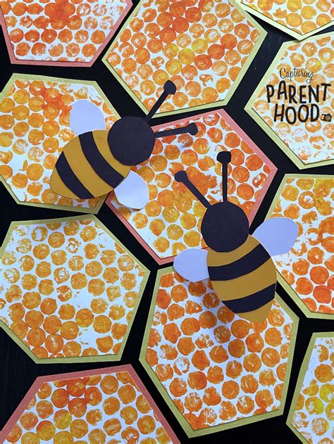 Bubble Wrap Beehive & Paper Bee Rings • Capturing Parenthood