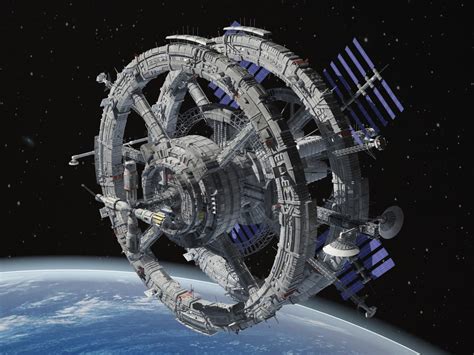 3d model generic sci-fi space station