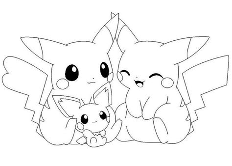 Love Pikachu and Pichu Coloring Pages | Pikachu coloring page, Pokemon coloring sheets, Cute ...