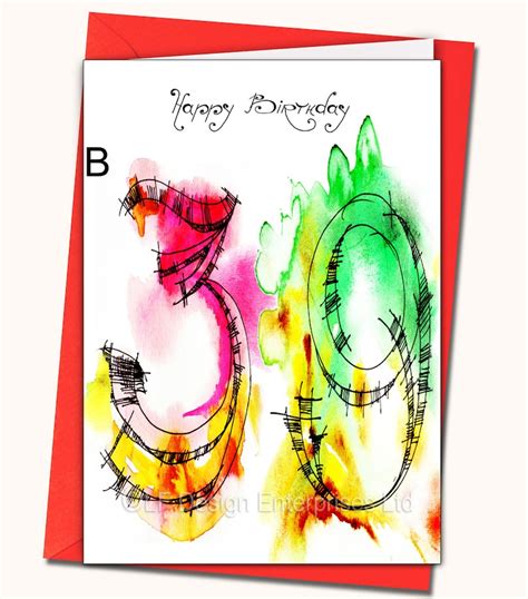 39th Birthday Card - Card Design Template