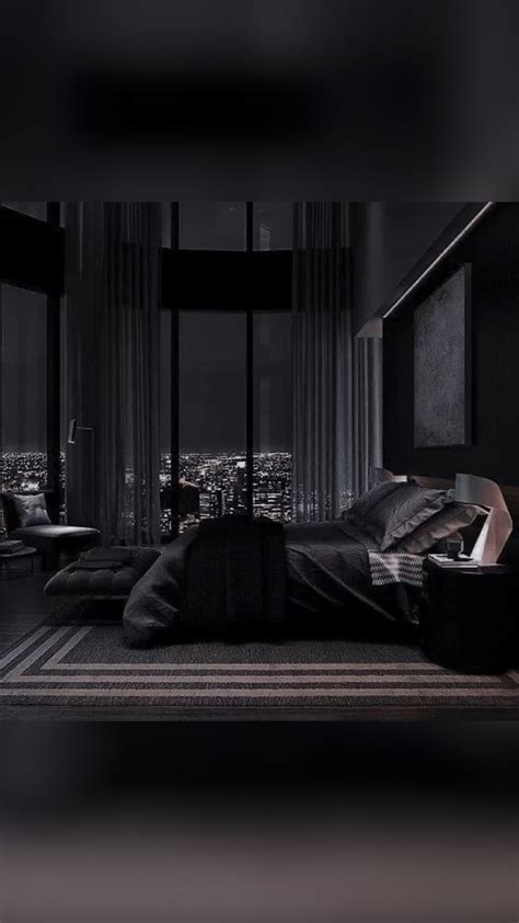 All Black Bedroom | Black Aesthetic | Bedroom Decor