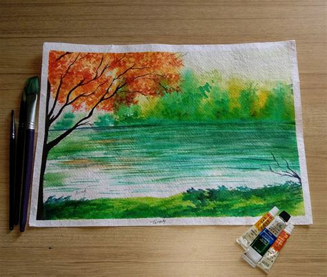 Tarang...: Watercolor Painting: Paper Size