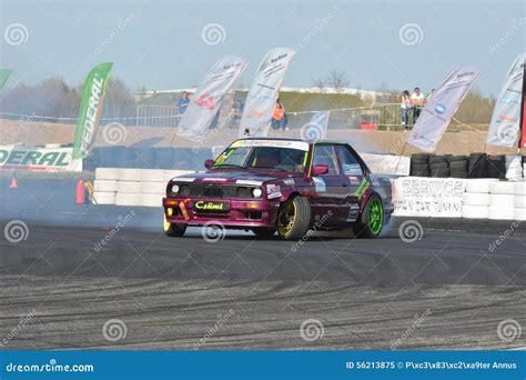 Tuned car drifting editorial image. Image of hungary - 56213875