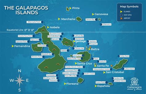 Galapagos Map, activities, history and visiting sites