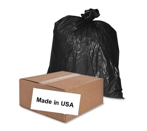 55-Gallon Trash Bags, 1.5mil, Black 100-Count - Mazer Wholesale, Inc.