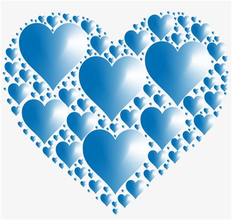 Iphone Heart Emoji - Blue Hearts In Heart PNG Image | Transparent PNG ...