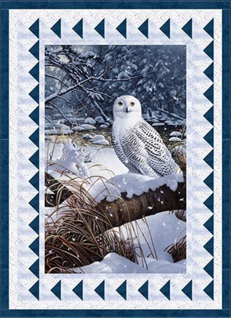 Quilt Kit Snowy Owl 42 x 58 Snowy Owl Panel | Etsy