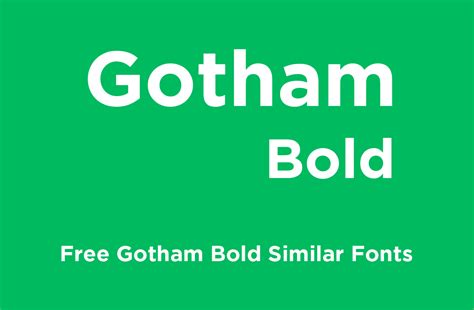 Gotham Bold Free Fonts - Download Fonts