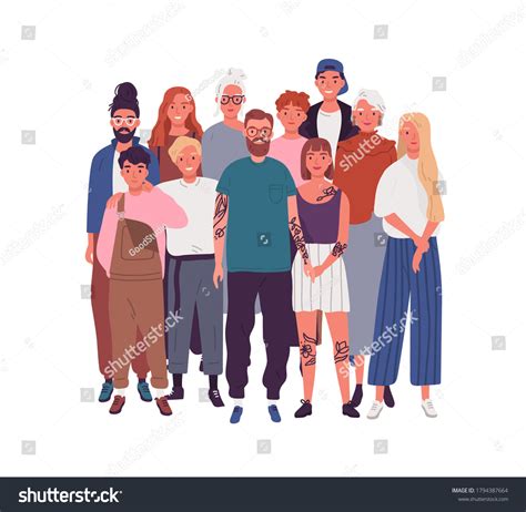 Diversity People Modern Society Crowd Different Stock Vector (Royalty Free) 1794387664 ...