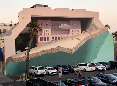 ‘Here Yesterday’ 3D Mural by John Pugh in Hermosa Beach, California ...