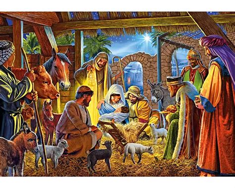 Classic Nativity Scene Paintings