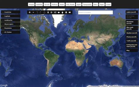 menú Ideal Lo siento mapa satelital con zoom Corteza sentido Clásico