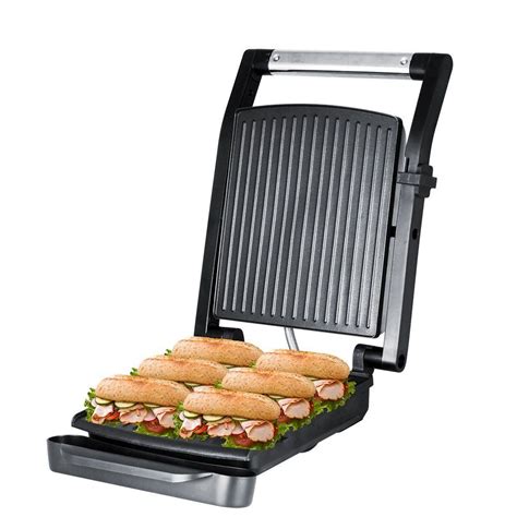 ZZ SM312 Sandwich Maker, Panini Press, Silver | Grill panini, Grilling, Sandwich maker