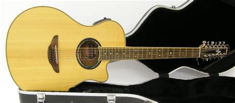 Yamaha APX700-12NT twelve string electro-acoustic guitar, natural finish, electrics in working ...