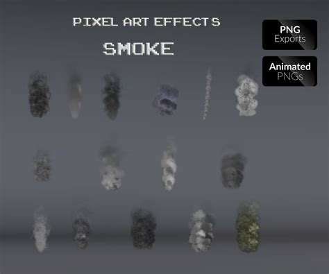 Pixel Art Effects Smoke | Game Art Partners